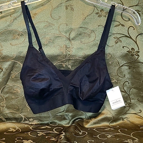 NWT Auden pullover unlined bralette, with adjustable straps, black - Picture 3 of 6